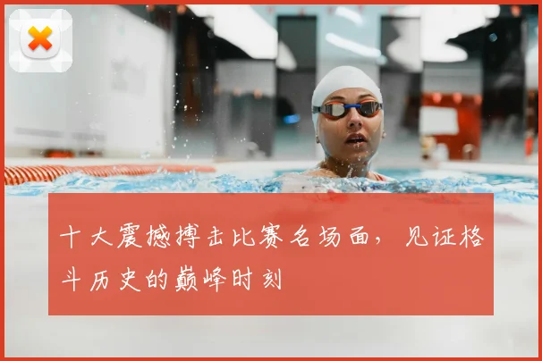 十大震撼搏击比赛名场面，见证格斗历史的巅峰时刻
